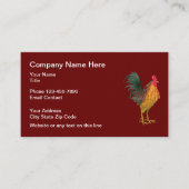 Rooster Logo Theme Visitekaartje (Voorkant)