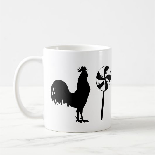 Rooster Lollypop Koffiemok (Links)