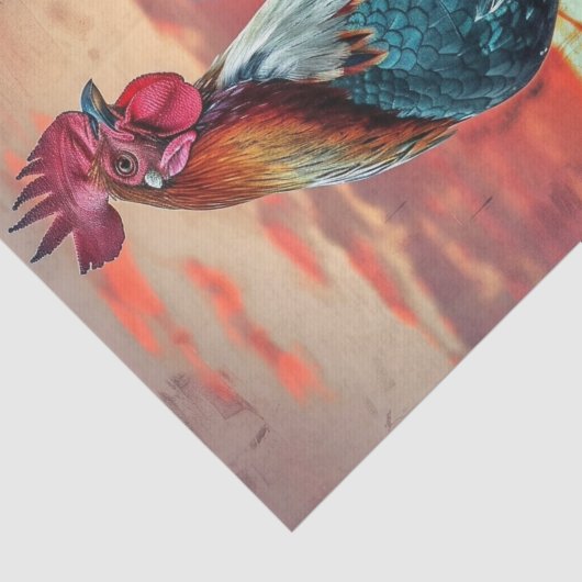 Rooster Lyfe18 Tissuepapier (Detail)