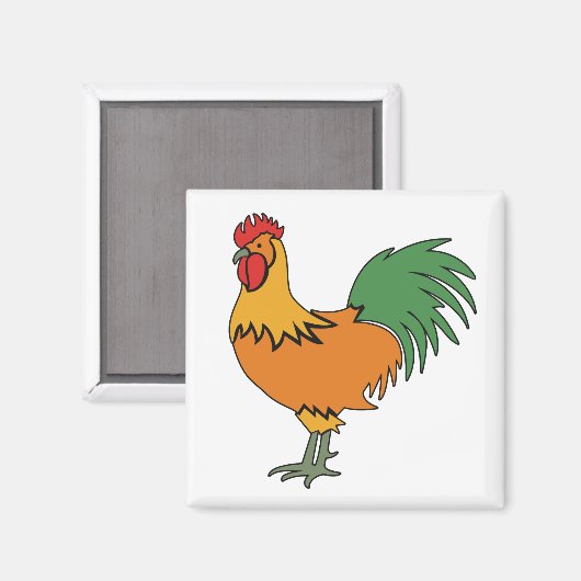 Rooster magnet (Voorkant / Achterkant)