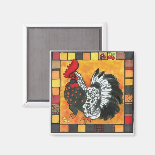 Rooster Magnet (Voorkant / Achterkant)