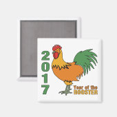 Rooster magnet 2017 (Voorkant / Achterkant)