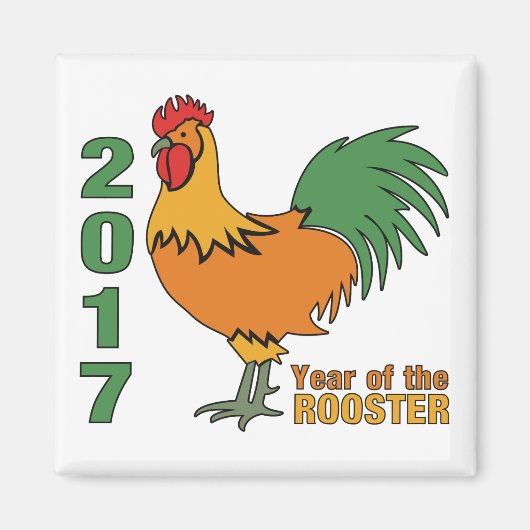 Rooster magnet 2017 (Voorkant)