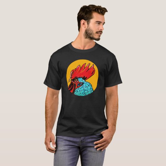Rooster-Mannen T-shirt (Voorkant volledig)