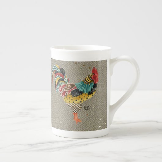 Rooster Mardi Bone China Mok (Rechts)