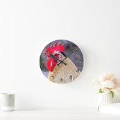 Rooster met Cockscomb Ronde Klok (Huis)