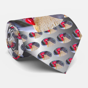 Rooster met Cockscomb Stropdas