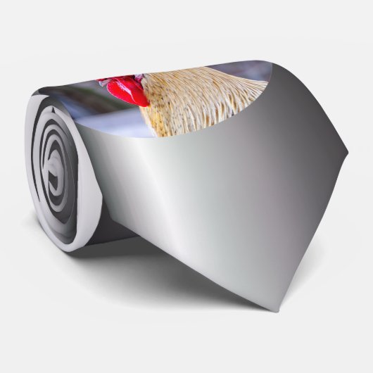 Rooster met Cockscomb Stropdas (Opgerold)