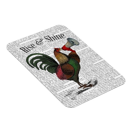 Rooster met Loudhailer 2 Magneet (Rechterzijde)