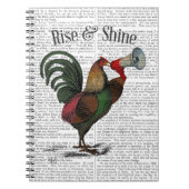Rooster met Loudhailer 2 Notitieboek (Voorkant)
