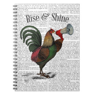 Rooster met Loudhailer 2 Notitieboek