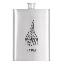 Rooster met zwarte en witte tribale flacon