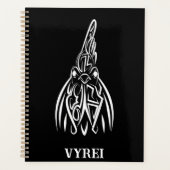 Rooster met zwarte en witte tribale planner (Voorkant)