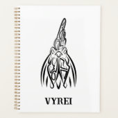 Rooster met zwarte en witte tribale planner (Voorkant)