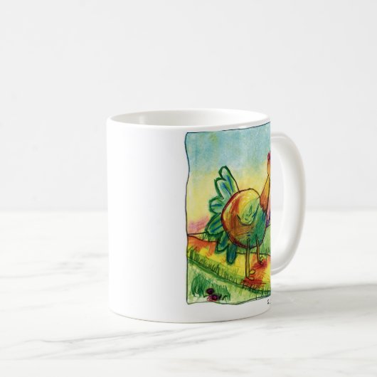 Rooster/Mok kippen Koffiemok (Voorkant rechts)