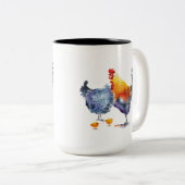 Rooster-mok Tweekleurige Koffiemok (Voorkant rechts)