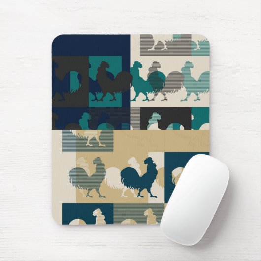 Rooster  - Mousepad Muismat (Met muis)