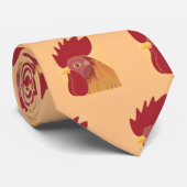 Rooster Necktie Stropdas (Opgerold)