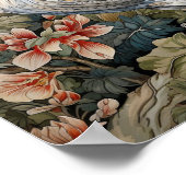 Rooster Neutrale kleuren Poster (Hoek)