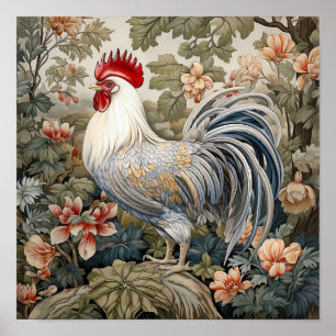 Rooster Neutrale kleuren Poster