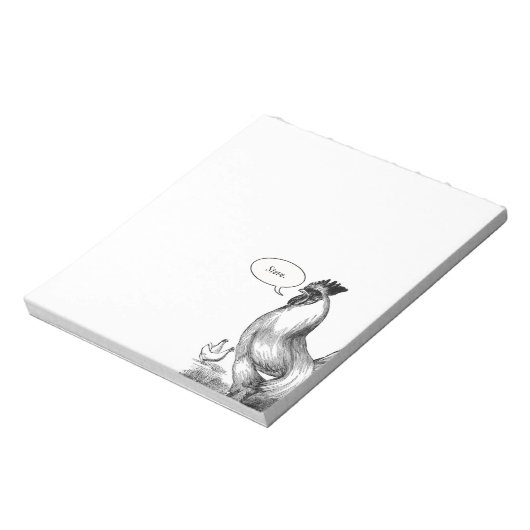  rooster notitieblok (Linkerzijde)