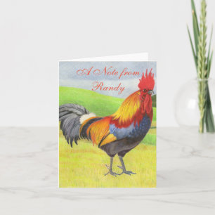 Rooster Notitiekaartje