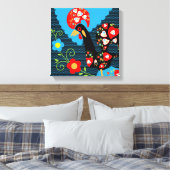 Rooster of Portugal Canvas Afdruk (Insitu (Slaapkamer))