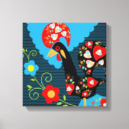 Rooster of Portugal Canvas Afdruk
