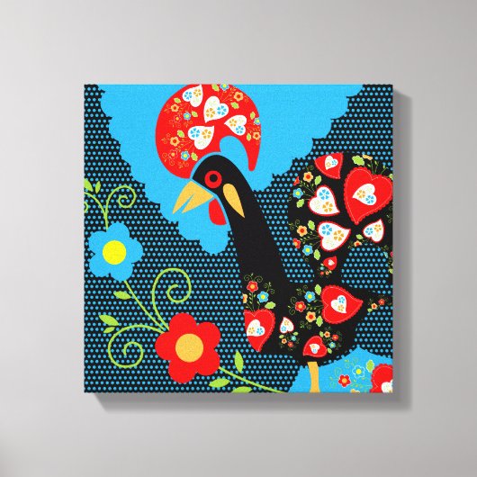 Rooster of Portugal Canvas Afdruk (Voorkant)