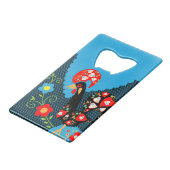 Rooster of Portugal Creditkaart Flessenopener (Voorkant Gekanteld)