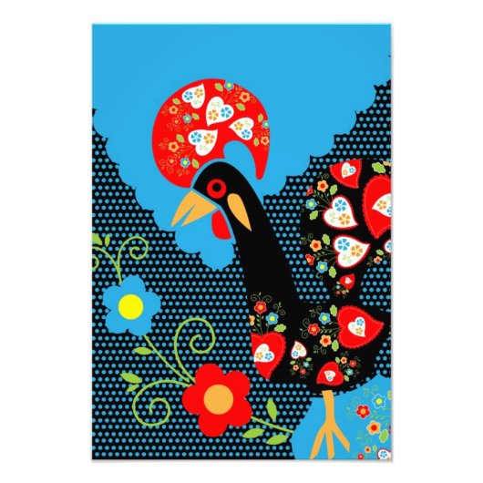 Rooster of Portugal Foto Afdruk (Voorkant)