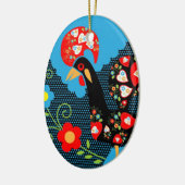 Rooster of Portugal Keramisch Ornament (Links)