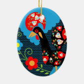 Rooster of Portugal Keramisch Ornament (Achterkant)
