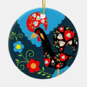Rooster of Portugal Keramisch Ornament (Voorkant)