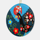 Rooster of Portugal Keramisch Ornament (Links)