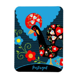 Rooster of Portugal Magneet