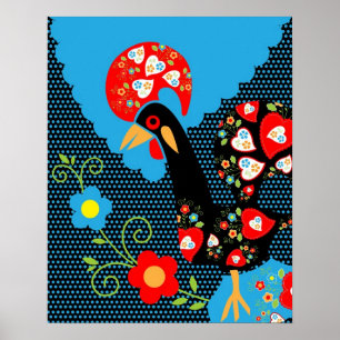Rooster of Portugal Poster