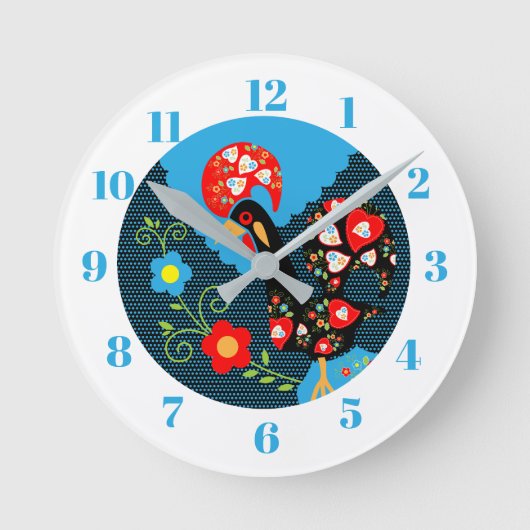 Rooster of Portugal Ronde Klok (Voorkant)