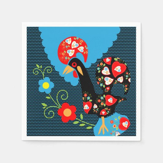 Rooster of Portugal Servet (Voorkant)