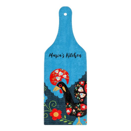 Rooster of Portugal Snijplank (Voorkant)