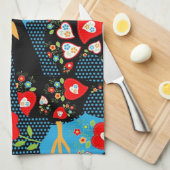 Rooster of Portugal Theedoek (Quarter Fold)