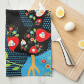 Rooster of Portugal Theedoek (Quarter Fold)