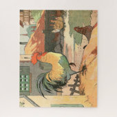 Rooster op Boerderij groot Legpuzzel (Verticaal)