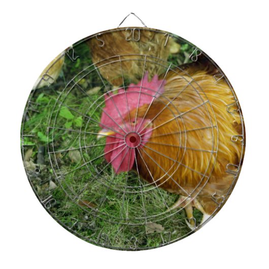 Rooster op de Prowl Dartbord (Voorkant)