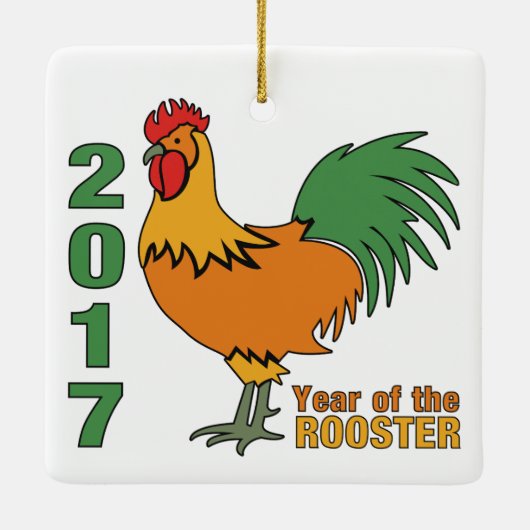 Rooster ornament 2017 (Achterkant)