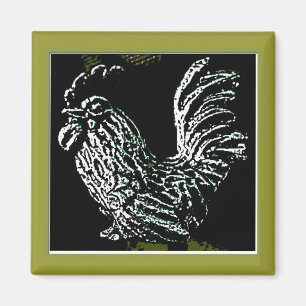 Rooster over Groen Magneet