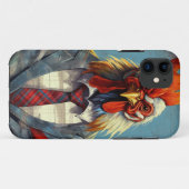 Rooster pak iPhone case (Achterkant (horizontaal))