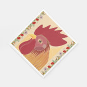Rooster Paper Napkin Servet (Hoek)