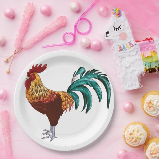 ROOSTER PAPIEREN BORDJE (Feest)