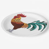 ROOSTER PAPIEREN BORDJE (Gekanteld)